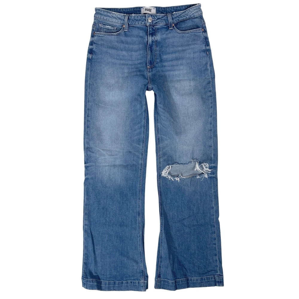 PAIGE Leenah Jeans 30 Mid Rise Wide Leg Baggy Trouser Y2K 90s Downtown Girl 10